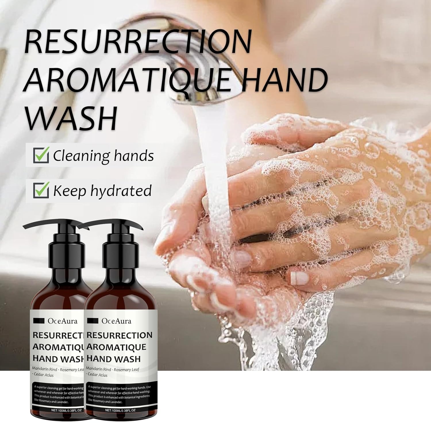 Perfume Fragrance Soap - 100 ml aromatisches Händedesinfektionsmittel, Parfüm-Niveau-Duft, anhaltender