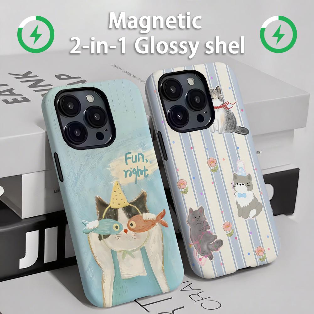 Perfume Pure Xs - Niedliche Katzen und Hunde Handyhülle Magnetisch