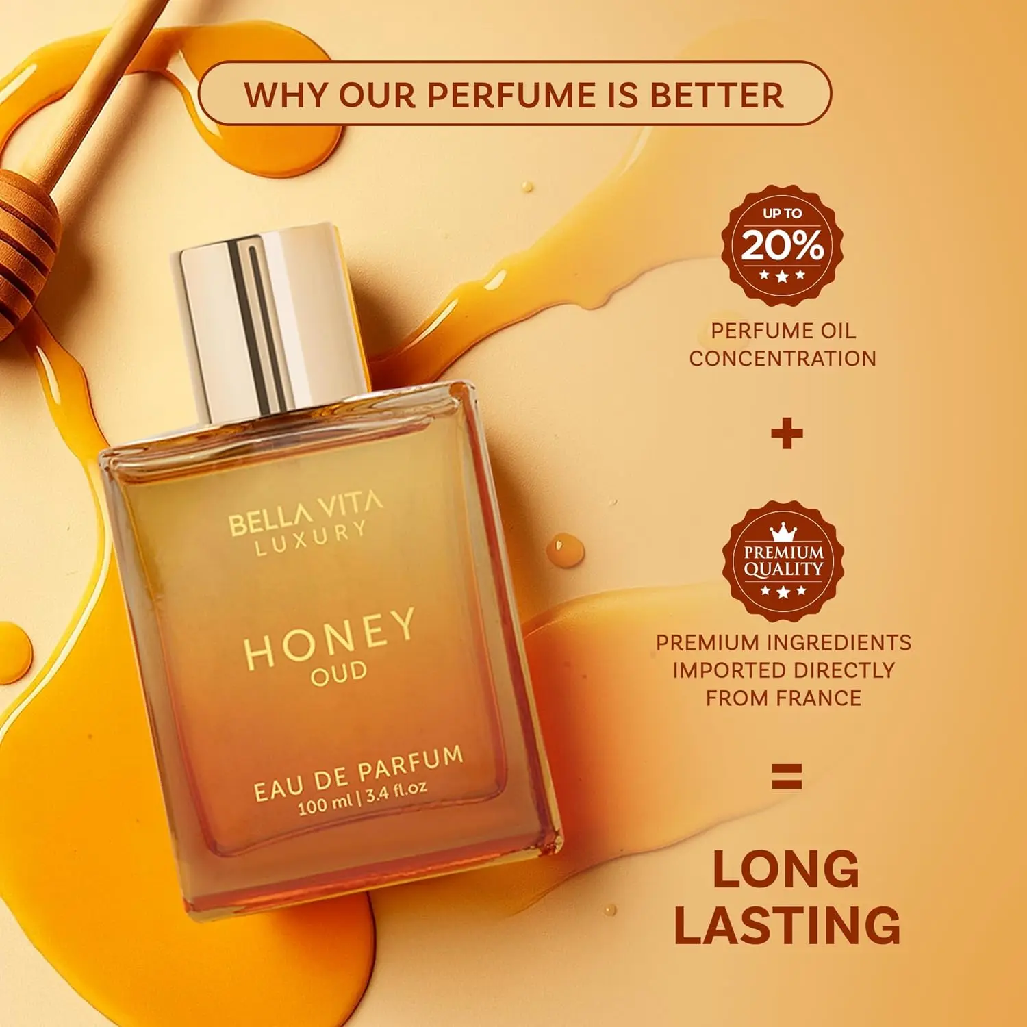 BellaVita Luxus Honey Oud EDP  – Perfume Quality Fragrance Oils Bewertung und Preis